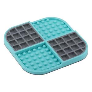 LickiMat Slomo Double Slow Feeder - Turquoise Sale Comfortable