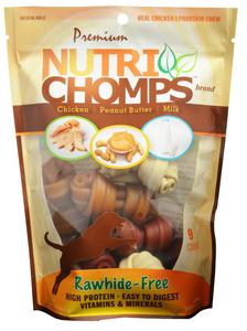 Premium Nutri Chomps Assorted Flavor Knots Dog Treats Free Shipping Fashion Style
