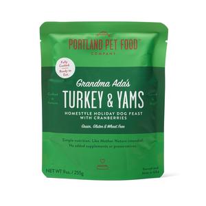 Portland Pet Food Company Grandma Ada's Turkey & Yams Grain & Gluten-Free Holiday Dog Meal Feast (9 oz) Cheap Explore