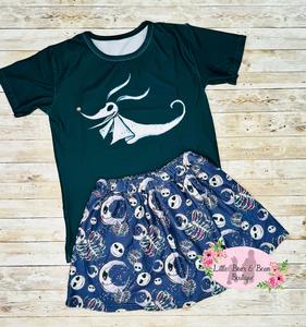 White Ghost Dog Skirted Short Set Footlocker Pictures Sale Online