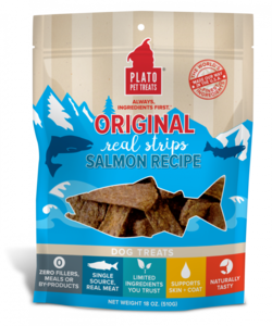 Plato All Natural Salmon Strips Dog Treats Sale Low Shipping Fee