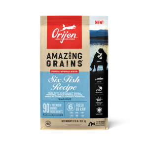 ORIJEN Amazing Grains Six Fish High Protein Dry Dog Food Pick A Best