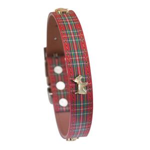 Highland Red Tartan Dog Collar By Hamish McBeth Cheap Low Shipping