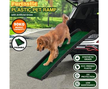 Foldable Plastic Dog Ramp with Synthetic Grass Buy Cheap Buy