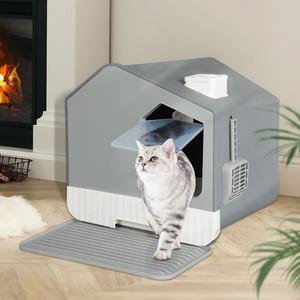 Enclosed Cat Litter Box with Odour Control Basin Cheap 2025 Newest