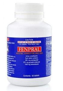 FENRAL DOG ALLWORMER 40KG (50 TABS) Free Shipping Best Pices