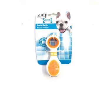 Dog Dental Rattle - Puppy Teething   Cleaning Gums Rubber Ridges Chew Free Shipping Exclusive