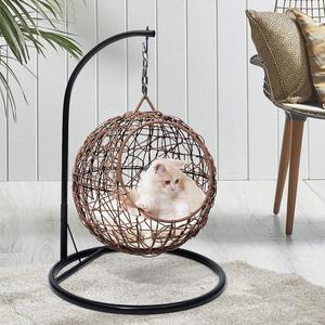 DOG & CAT WICKER SWINGING BASKET BED - BROWN Cheap Sale Low Pice Fee Shipping