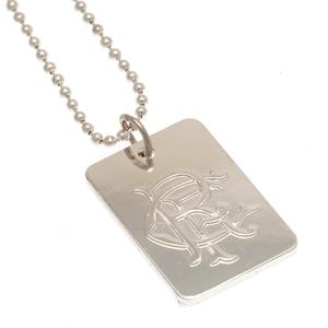 Rangers FC Silver Plated Dog Tag & Chain Huge Surprise For Sale