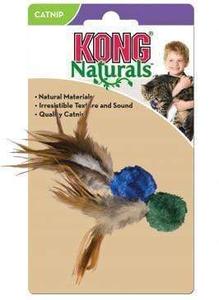 KONG Naturals Crinkle Ball With Feathers Fake Cheap Online