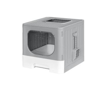 Large Hooded Foldable Litter Tray with Scoop Factory Outlet