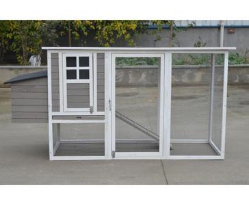 Large Chicken Coop & Rabbit Hutch House - Grey Sale High Quality
