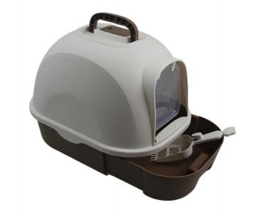 Large Hooded Cat Litter Box With Drawer and Scoop - Brown Footlocker Pictures Sale Online