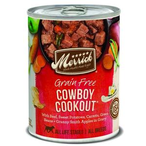 Merrick Grain Free Cowboy Cookout Canned Dog Food Good Selling Sale Online