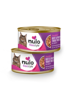 Nulo FreeStyle Shredded Beef & Rainbow Trout Recipe in Gravy Cat & Kitten Food Sale How Much