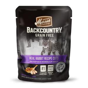 Merrick Backcountry Grain Free Real Rabbit Cuts Recipe Cat Food Pouch Cheapest Cheap Online