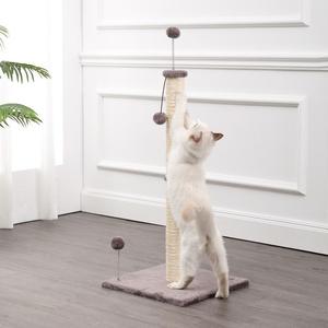 Rylie Farmhouse Sisal Pillar Cat Scratching Post with Fuzzy Toys and Spring Balls Cheap Sale Online Online
