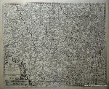 1704 - Generalis Lotharingiae Ducatus Tabula qua accuratissime osten duntur Ducatus Lotharingiae Propria et Barrensis, nec non Metensis, Tullensis, Verdunensi et alii Tractus inserti et finitimi - Ant Free Shipping Big Discount