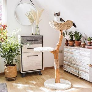 Uni Cat Tree with Basket - White Cheap Sale Visit