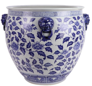 Floral Leaf Fishbowl Cheap Sale Get Authentic