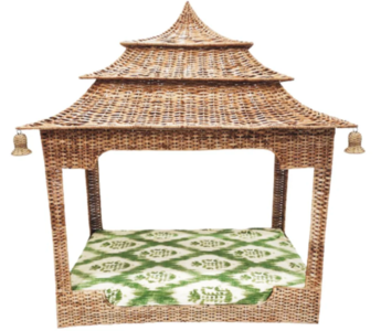 Pagoda Wicker Dog Bed Explore
