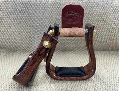 Stirrups - STP11 - Nettles 2" Barrel Racer Cherry w/ Gripper Cheap Pices Authentic