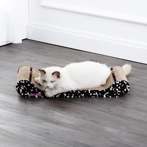 Rini Modern Cardboard Lounge Bed Cat Scratcher with Built-In Bell Toys and Catnip Deals