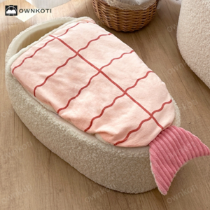 Sushi Shaped Warm Fleece Pet Bed Official Online