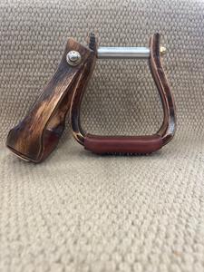 Stirrups - STP55 - Nettles 2" Barrel Racer Triple Finish w/ gripper Big Discount Cheap Pice