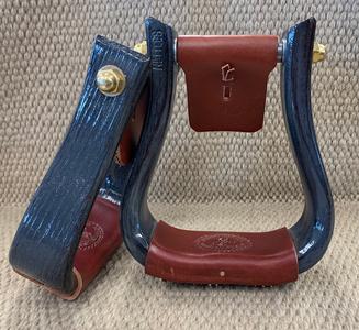 Stirrups - STP29 - Nettles 2" Flat Bottom Grey-Blackened Shop Offer For Sale