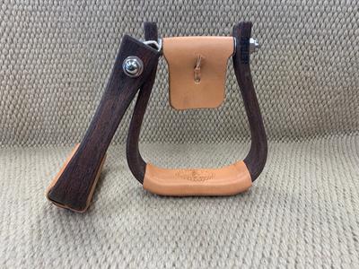 Stirrups - STP07 - Nettles 1 1/2” Chisholm mahogany Genuine Cheap Pice
