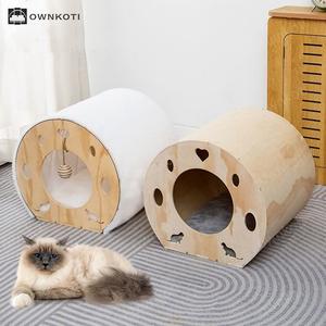 Wooden Space Capsule Cat House Cheap Pice Free Shipping