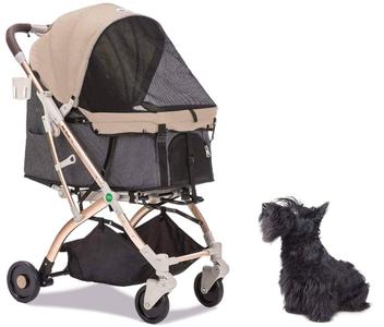 HPZ™ PET ROVER LITE Premium Light Travel Stroller for Small/Medium Dogs, Cats and Pets (Taupe - 2nd Gen.) 2025 Cheap Pice
