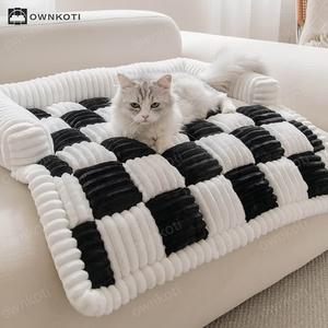 Square Plaid Furniture Protector Cover Pet Pad New Arrival