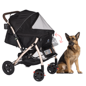 HPZ™ PET ROVER XL Extra-Long Premium Stroller for Small/Medium/Large Dogs, Cats and Pets (Black - 2nd Gen.) Clearance Footlocker Finishline