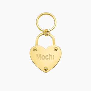 925 SILVER HEARTLOCK CUSTOM PET ID -IN YELLOW GOLD Cheap Pices Authentic