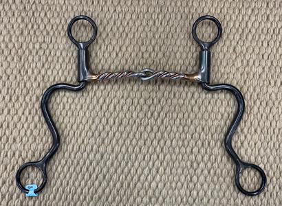 BIT - DT152 - Dutton Long Calvary Twisted Copper Snaffle Cheap Pice Cost