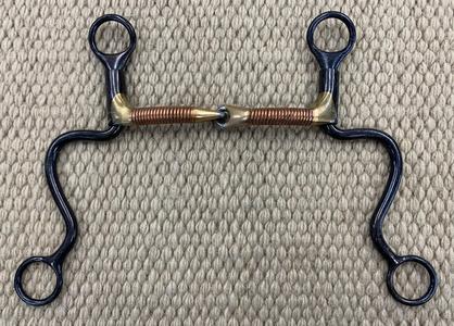 BIT - DT123 - Dutton Long Calvary Copper Wrap Snaffle Cheap Pice Buy Discount