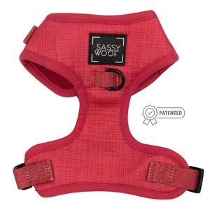 Dog Adjustable Harness - Merlot Wiki Sale Online