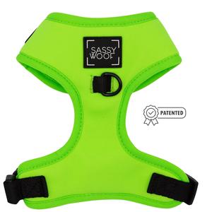 Dog Adjustable Harness - Neon Green Outlet The Cheapest