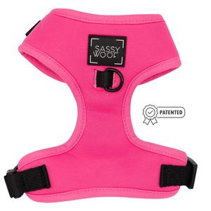 Dog Adjustable Harness - Neon Pink Clearance Amazing Pice