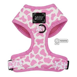 Dog Adjustable Harness - Strawberry Milk Sale Top Quality