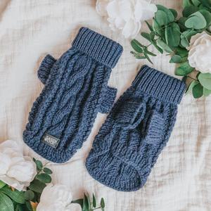 Dog Cable Knit Sweater - Navy Sale 100% Original