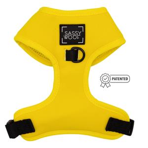 Dog Adjustable Harness - Neon Yellow Discount Best Sale