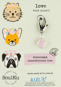 Rose Quartz Lucky Pet Charm for Love Clearance Exclusive