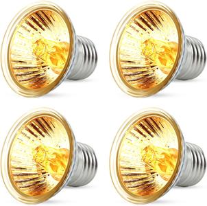 4 Pack Reptile Heat Lamp Bulb (50W*2/25W*2), Basking Heating Light Bulbs for Turtle Tortoise Lizard Snake Bearded Dragon Professional Cheap Pice
