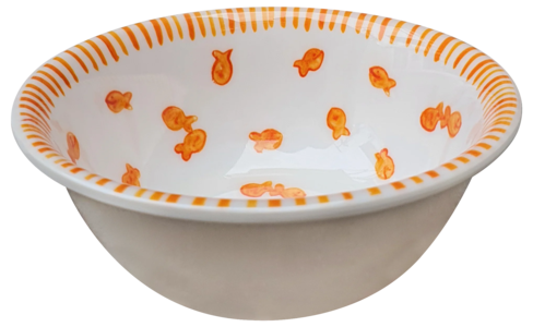 Tiny Snack Bowl Fishes 6" Free Shipping Best