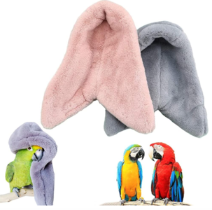 2 Pcs Bird Cozy Corner Fleece Blanket Parrot Warm Nest House Bed Hanging Hammock Toy Plush Snuggle Hut Cage Bedding for Parakeets Conures Cockatiels Clearance Order