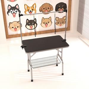Professional Dog Pet Grooming Table Adjustable Heavy Duty Portable With Arm & Noose & Mesh Tray - Black Collections Cheap Pice
