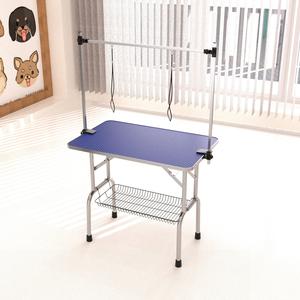 Large Size Grooming Table For Pet Dog And Cat With Adjustable Arm And Clamps Large Heavy Duty Animal Grooming Table - Blue Geniue Stockist For Sale